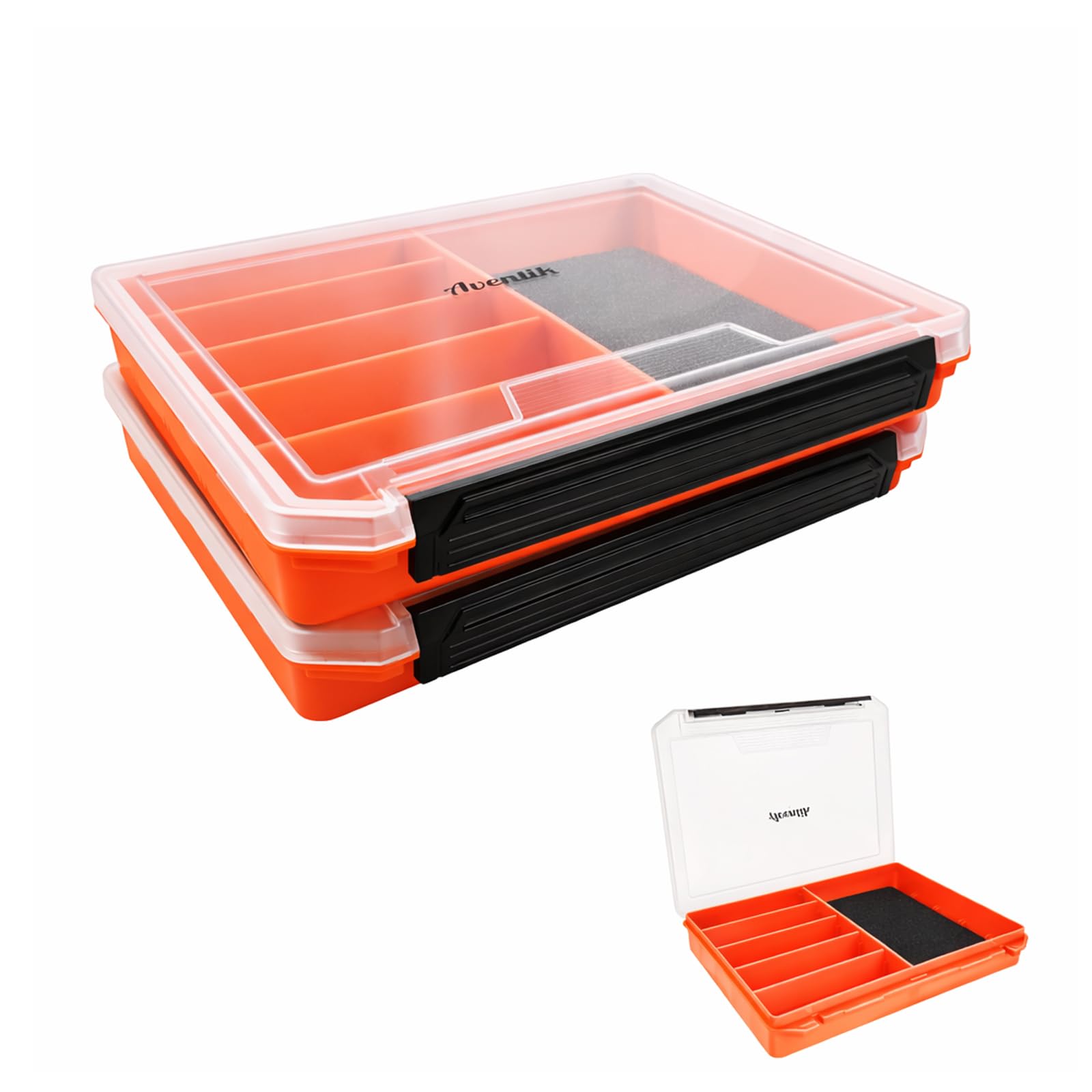 Amazon.com: Aventik Fishing Tackle Box Slit Foam Case Jig Box Head